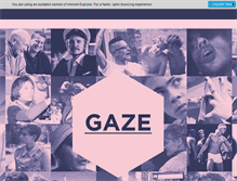 Tablet Screenshot of gaze.ie