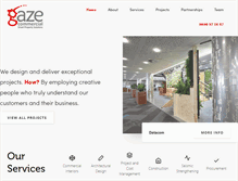 Tablet Screenshot of gaze.co.nz